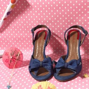 Miss Sixty Denim Sling Back Shoes